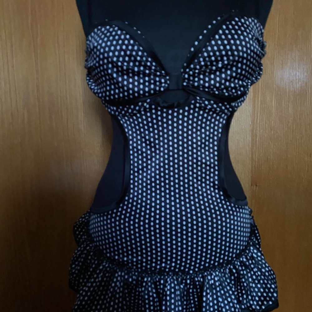 Victoria's Secret Sexy Little Things Black and White Polka Dot Intimate